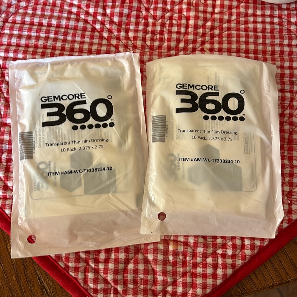 New! Gemcore 360 transparent thin film dressing 10 pack